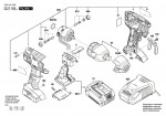 Bosch 3 601 JA1 S00 Gds 18 V-Li Impact Wrench 18 V / Eu Spare Parts